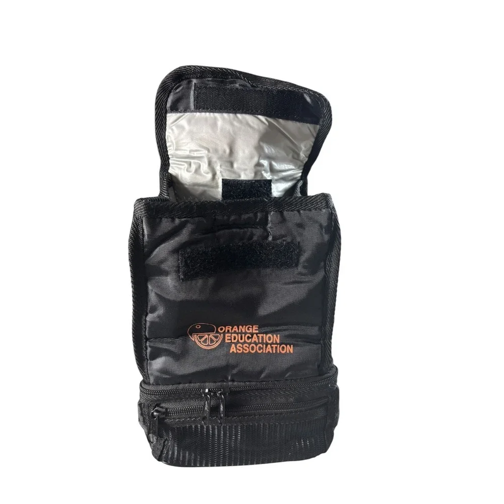 Hit Promotional Products Lunch Bag Unisex Black Orange‎ Education Association